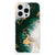TPU Siliconen Hoesje voor iPhone 15 Pro Marmer Groen