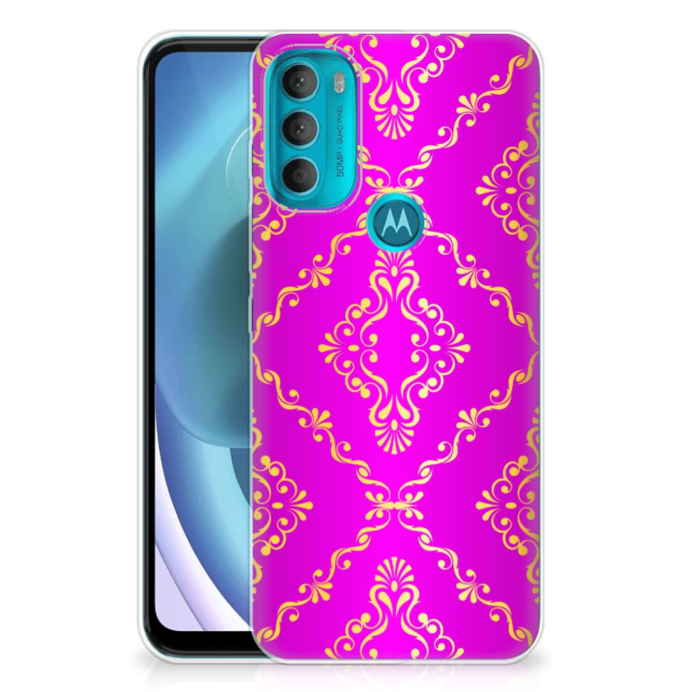 Siliconen Hoesje Motorola Moto G71 5G Barok Roze