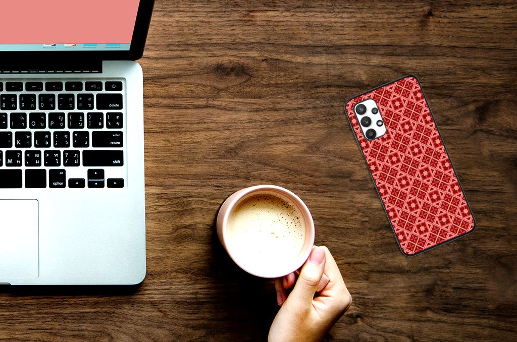 Samsung Galaxy A32 5G Back Case Batik Rood B2C Telecom