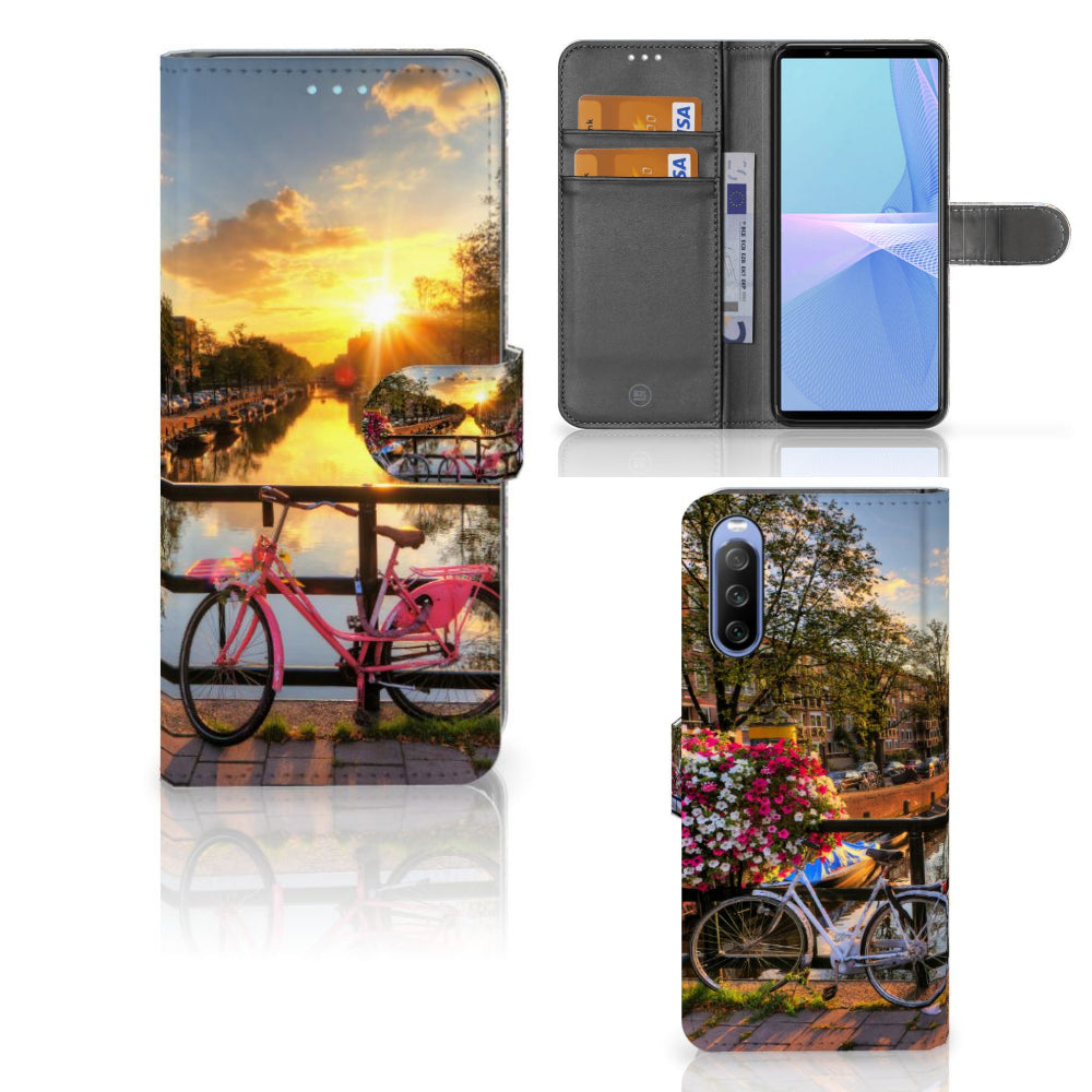 Sony Xperia 10 III Flip Cover Amsterdamse Grachten