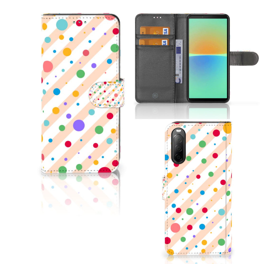 Sony Xperia 10 IV Telefoon Hoesje Dots