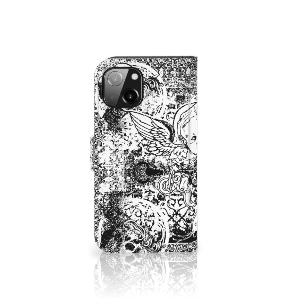 Telefoonhoesje met Naam Apple iPhone 13 Skulls Angel
