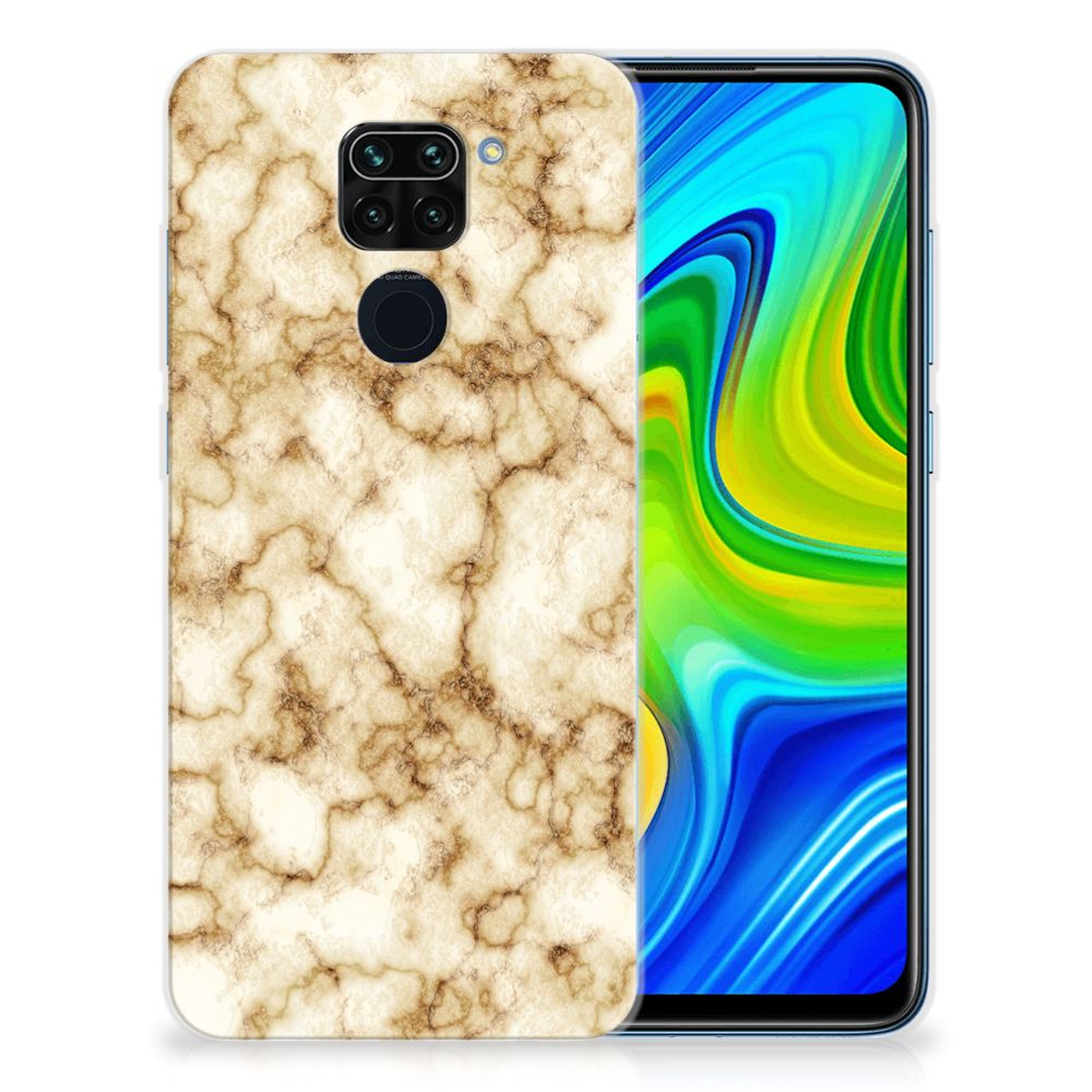 Xiaomi Redmi Note9 TPU Siliconen Hoesje Marmer Goud B2C Telecom