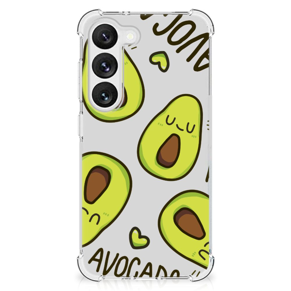 Samsung Galaxy S23 Stevig Bumper Hoesje Avocado Singing B2C Telecom