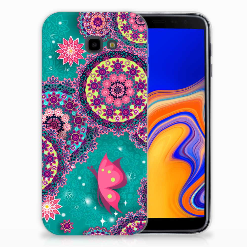 Samsung Galaxy J4 Plus (2018) Hoesje maken Cirkels en Vlinders