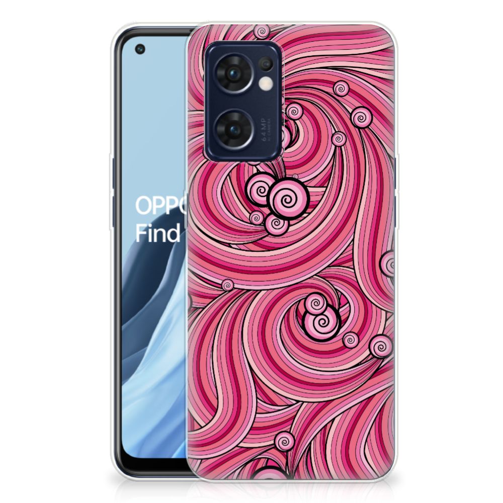 OPPO Reno 7 5G | Find X5 Lite Hoesje maken Swirl Pink