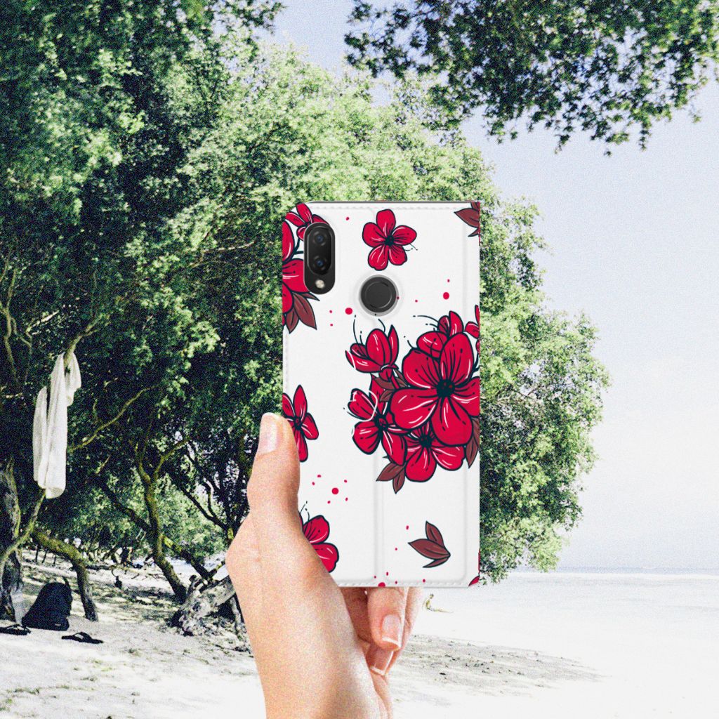 Huawei P Smart Plus Smart Cover Blossom Red