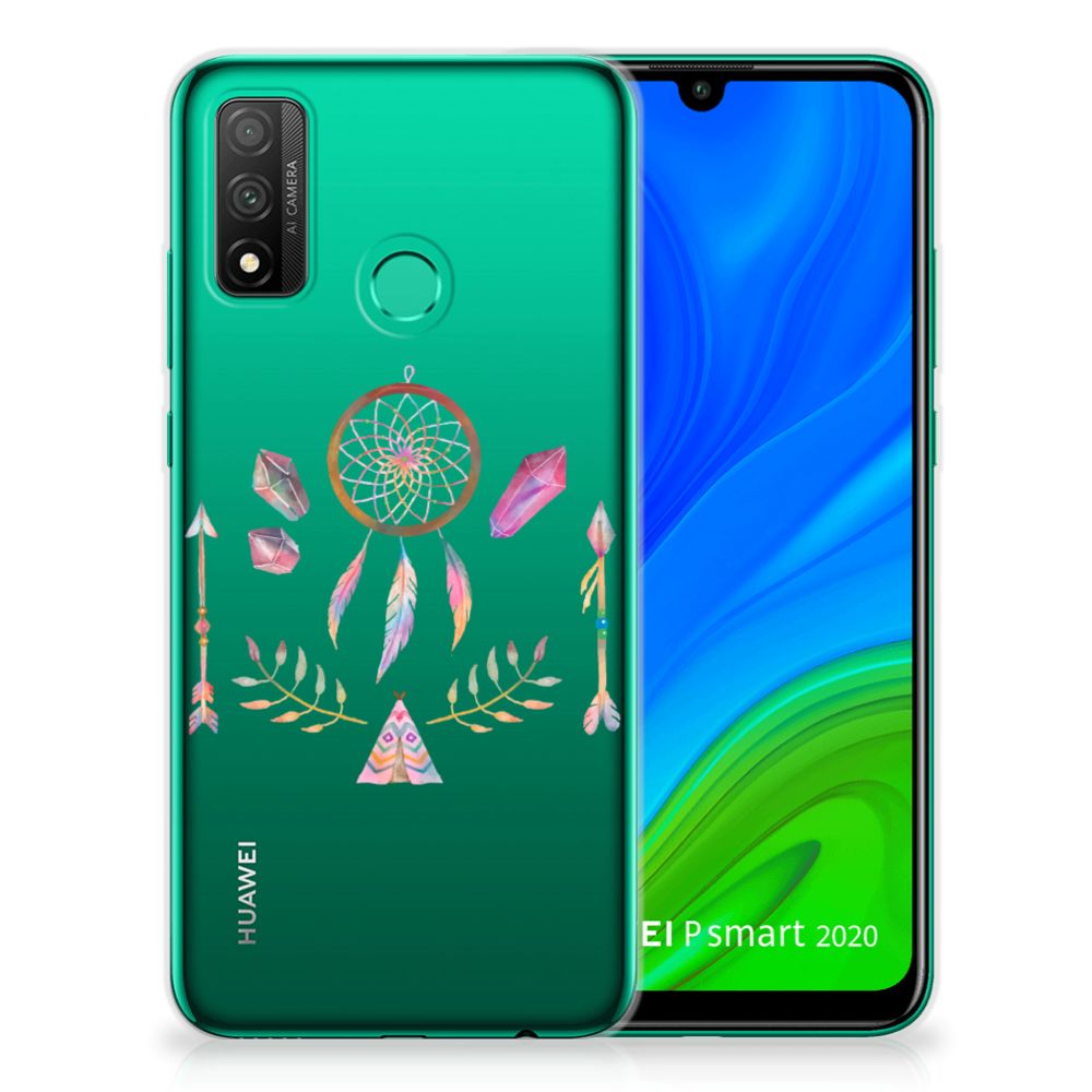 Huawei P Smart 2020 Telefoonhoesje met Naam Boho Dreamcatcher