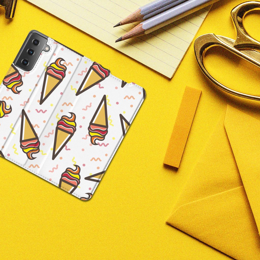 Samsung Galaxy S21 Flip Style Cover Icecream - B2C Telecom