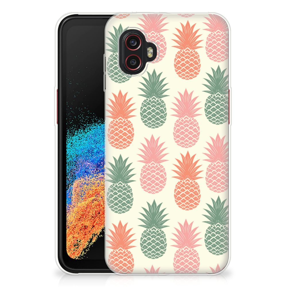 Samsung Galaxy Xcover 6 Pro Siliconen Case Ananas