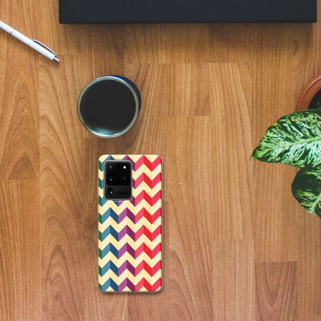 Samsung Galaxy S20 Ultra TPU bumper Zigzag Multi Color B2C Telecom