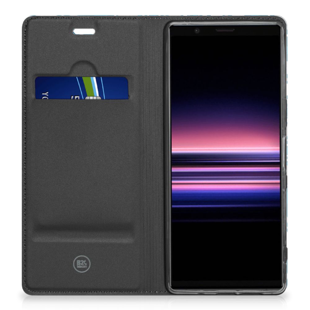 Sony Xperia 5 Hoesje met Magneet Waves Blue