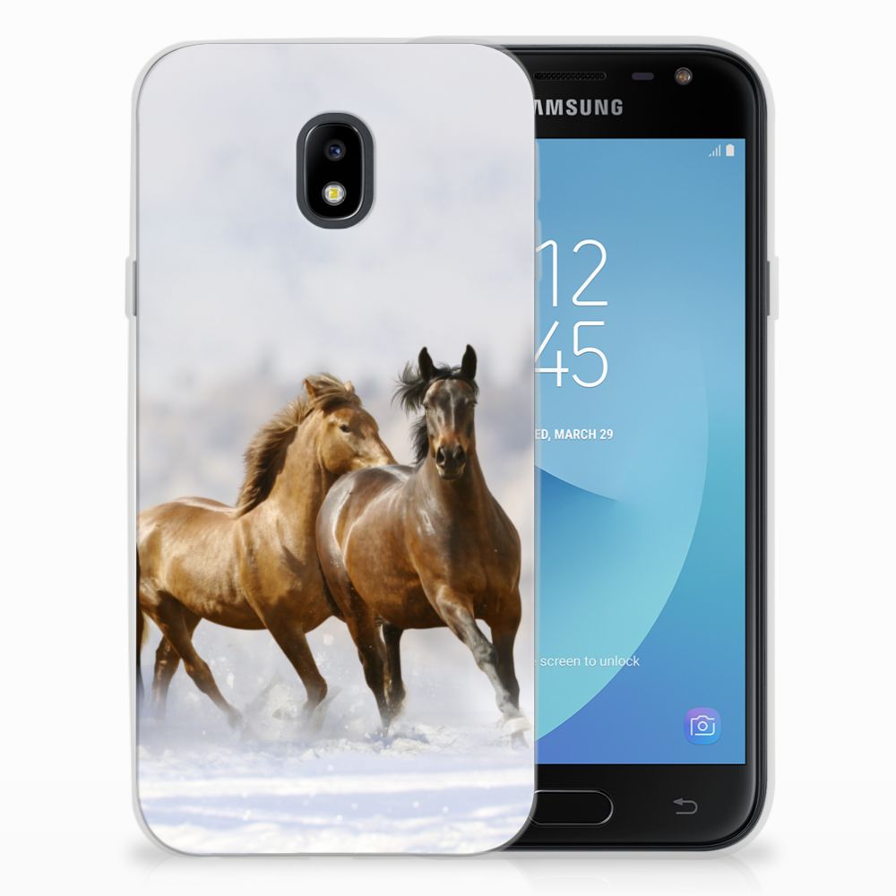 Samsung Galaxy J3 2017 TPU Hoesje Paarden