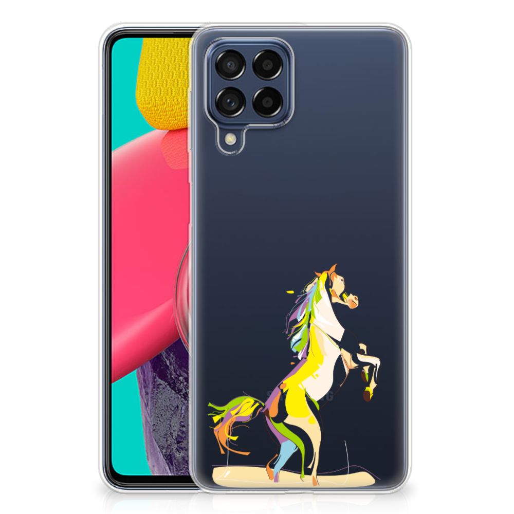 Samsung Galaxy M53 Telefoonhoesje met Naam Horse Color B2C Telecom