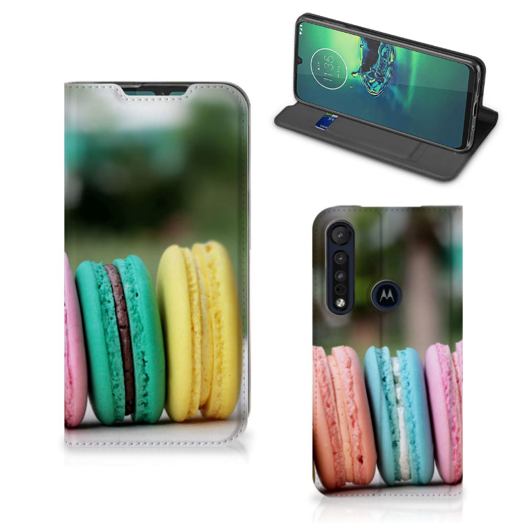 Motorola G8 Plus Flip Style Cover Macarons