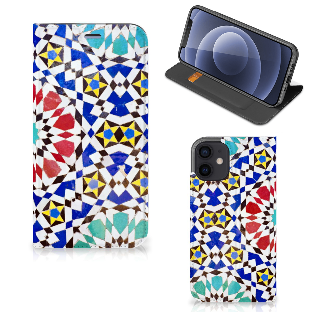 iPhone 12 Mini Standcase Mozaïek - B2C Telecom