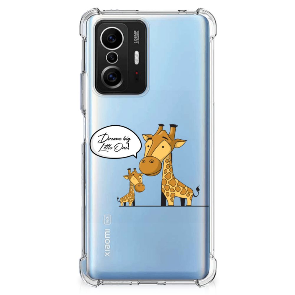 Xiaomi 11T | 11T Pro Stevig Bumper Hoesje Giraffe