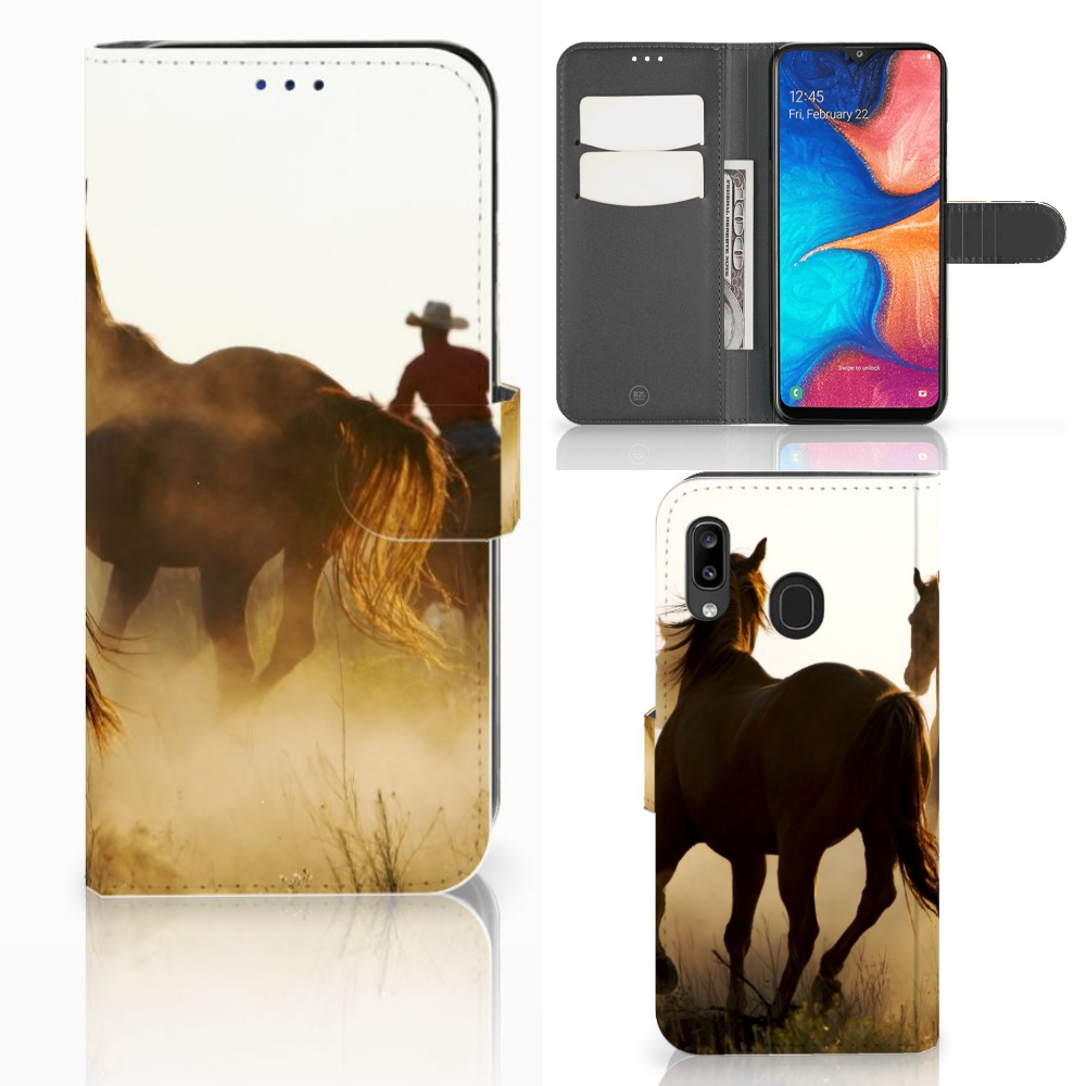 Samsung Galaxy A30 Telefoonhoesje met Pasjes Design Cowboy