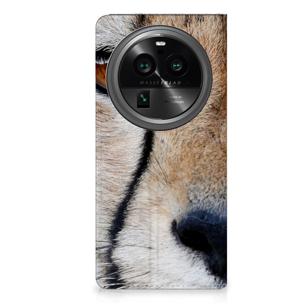 OPPO X6 Pro Hoesje maken Cheetah met close-up van jachtluipaard op stand case