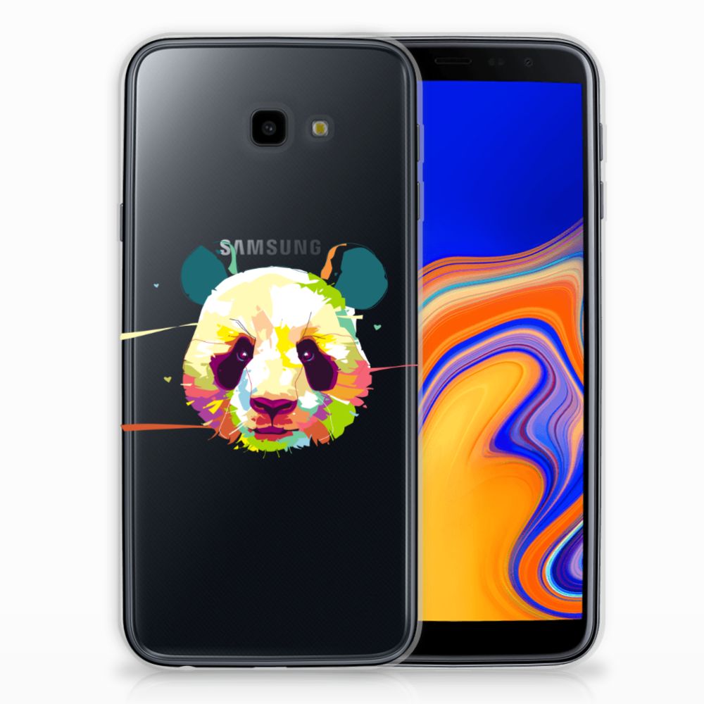 Samsung Galaxy J4 Plus (2018) Telefoonhoesje met Naam Panda Color