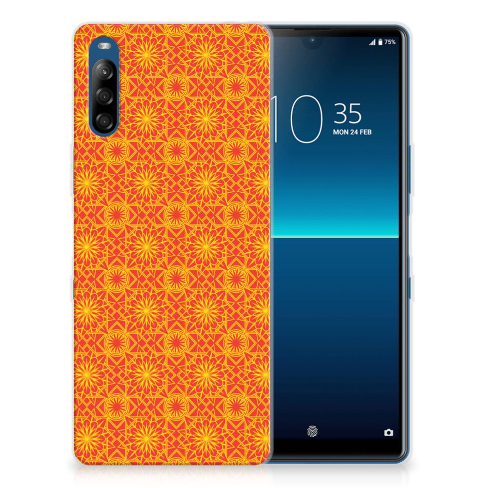 Sony Xperia L4 TPU bumper Batik Oranje