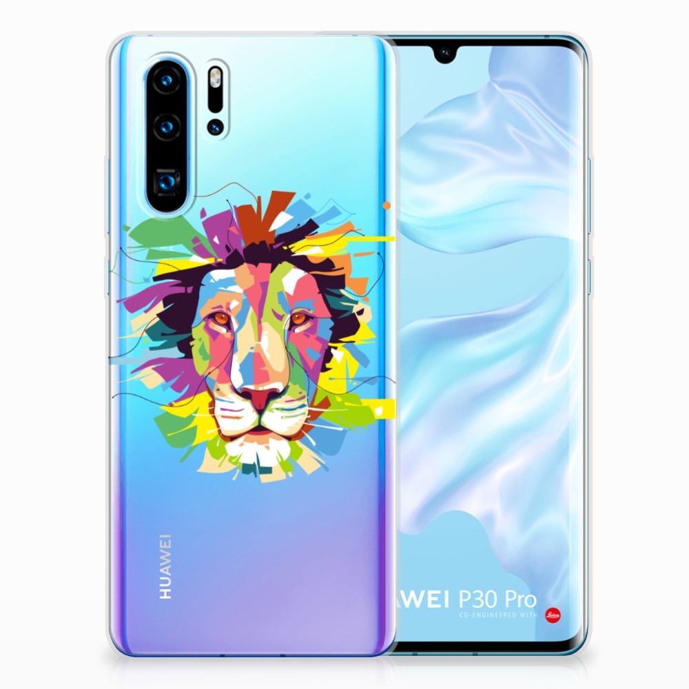 Huawei P30 Pro Telefoonhoesje met Naam Lion Color