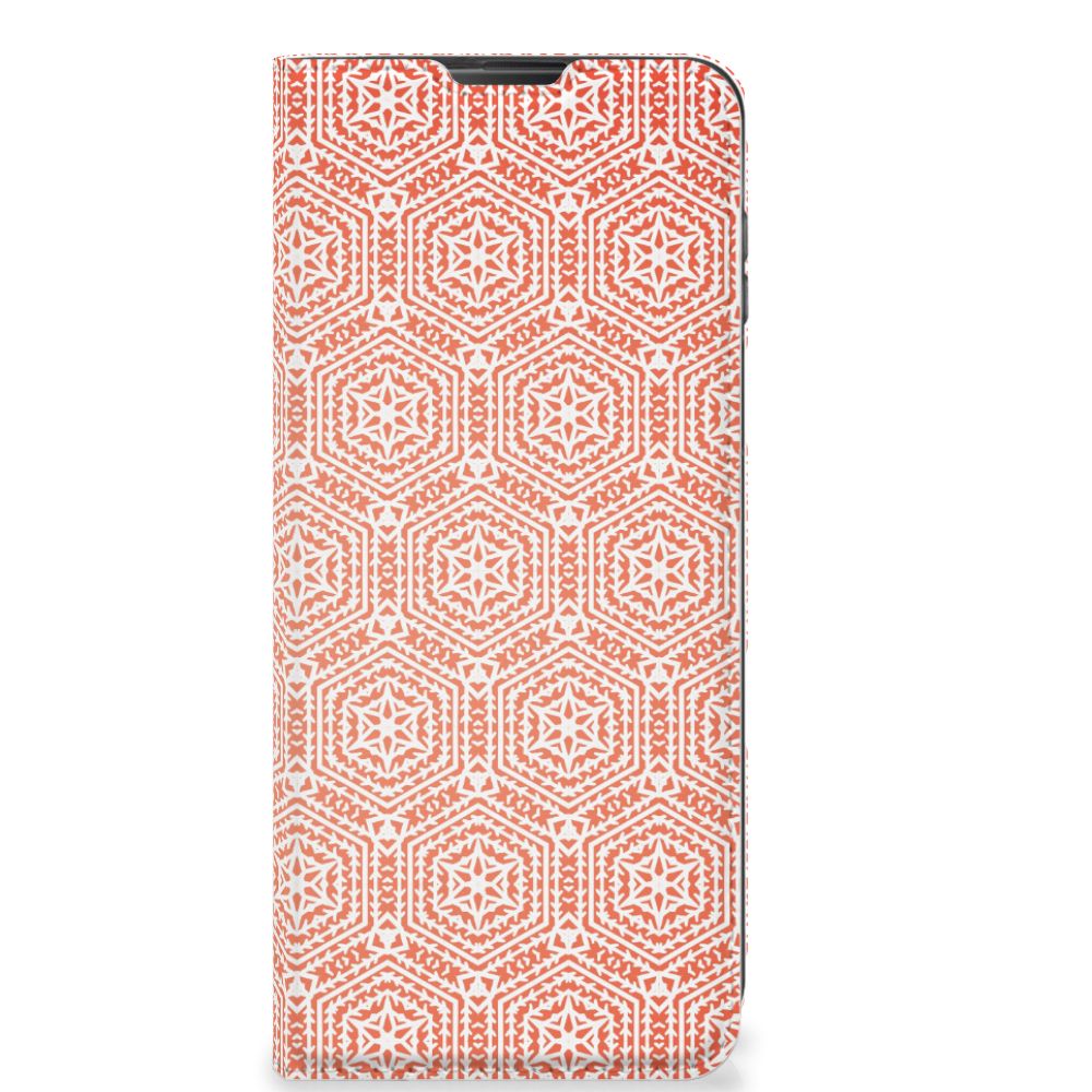 Motorola Moto G 5G Plus Hoesje met Magneet Pattern Orange - B2C Telecom