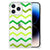 iPhone 14 Pro Doorzichtige Silicone Hoesje Zigzag Groen B2C Telecom