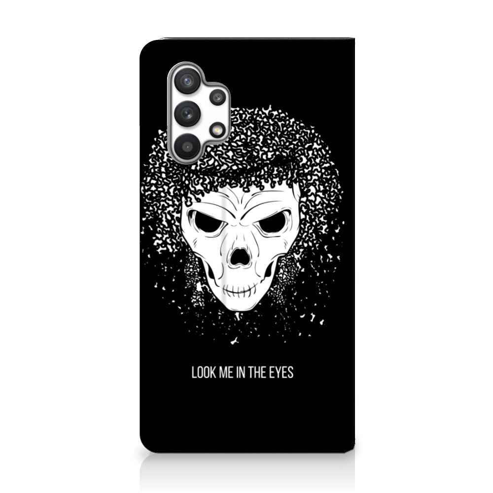 Mobiel BookCase Samsung Galaxy A32 4G | A32 5G Enterprise Editie Skull Hair - B2C Telecom