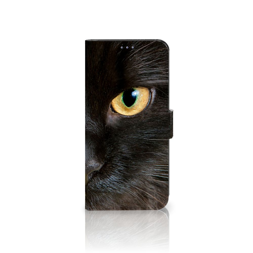OnePlus 10 Pro Telefoonhoesje met Pasjes Zwarte Kat