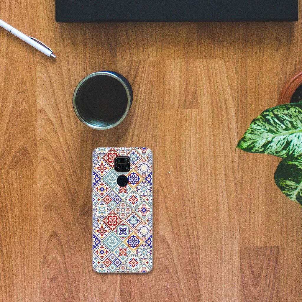 Xiaomi Redmi Note9 TPU Siliconen Hoesje Tiles Color B2C Telecom