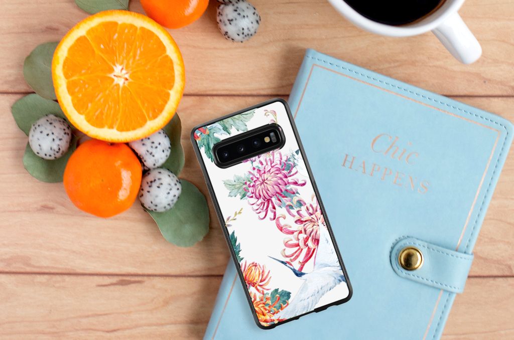 Samsung Galaxy S10+ Back Cover Bird Flowers B2C Telecom