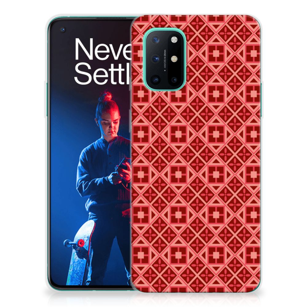 OnePlus 8T TPU bumper Batik Rood