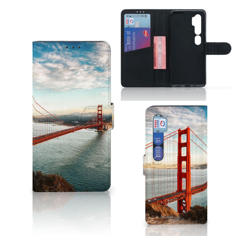 Xiaomi Mi Note 10 Pro Flip Cover Golden Gate Bridge