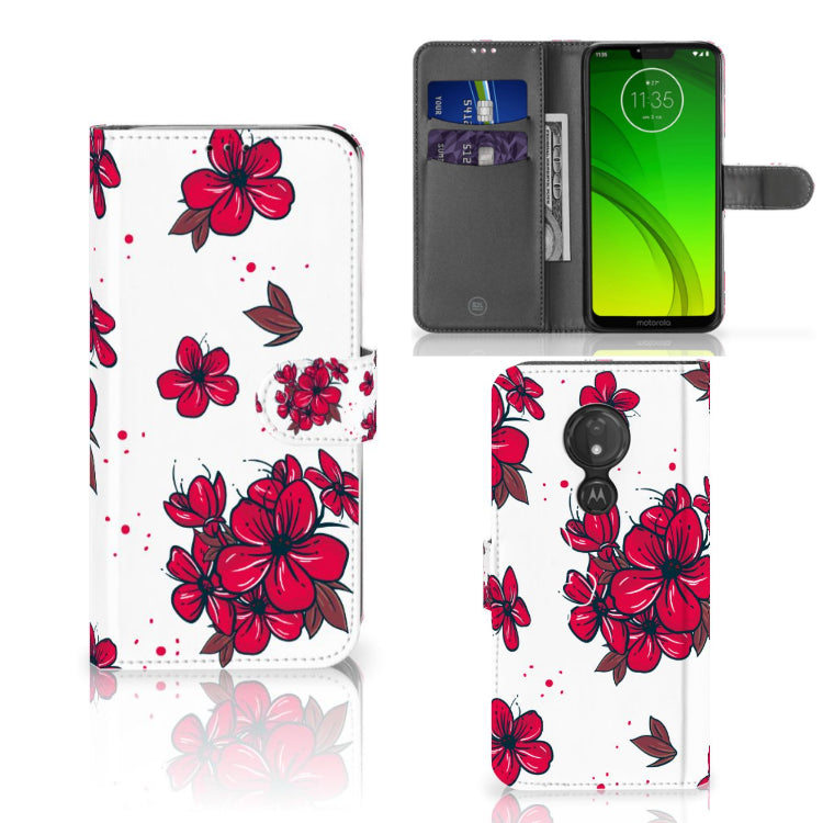 Motorola Moto G7 Power Hoesje Blossom Red