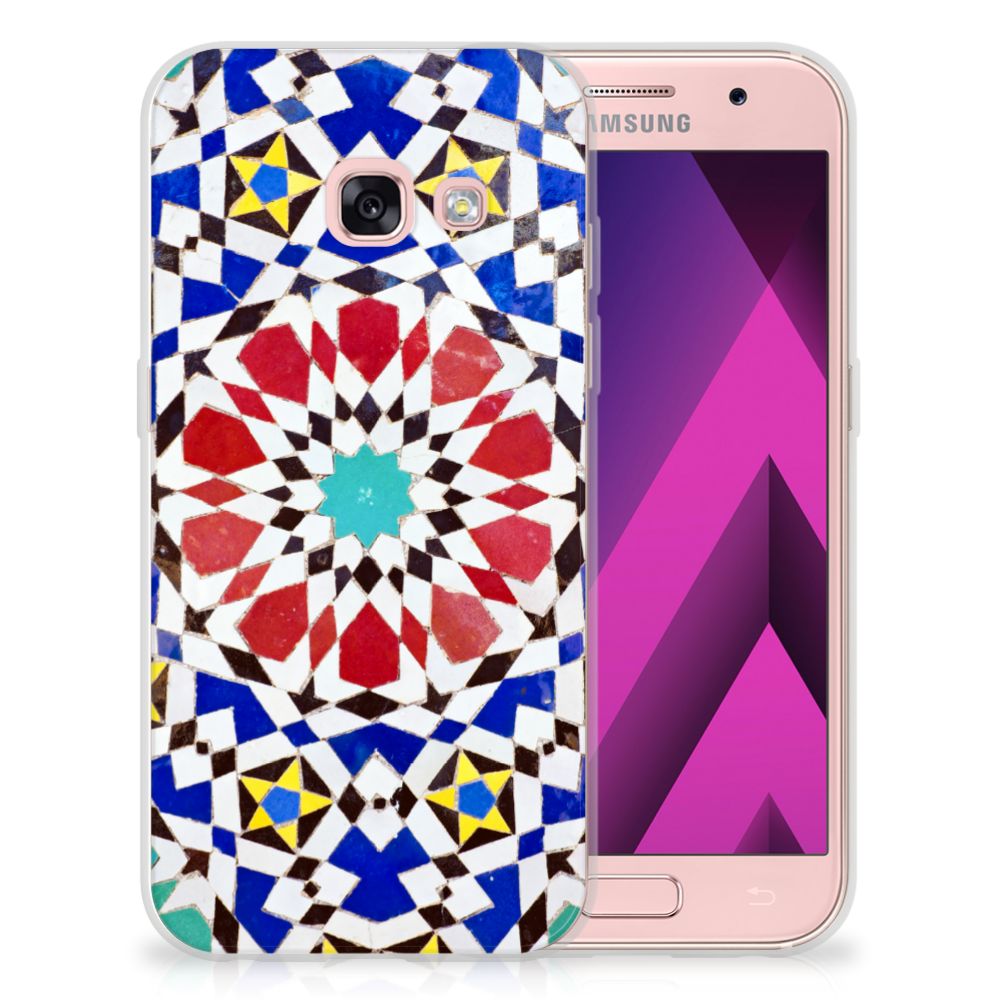 Samsung Galaxy A3 2017 TPU Siliconen Hoesje Mozaïek