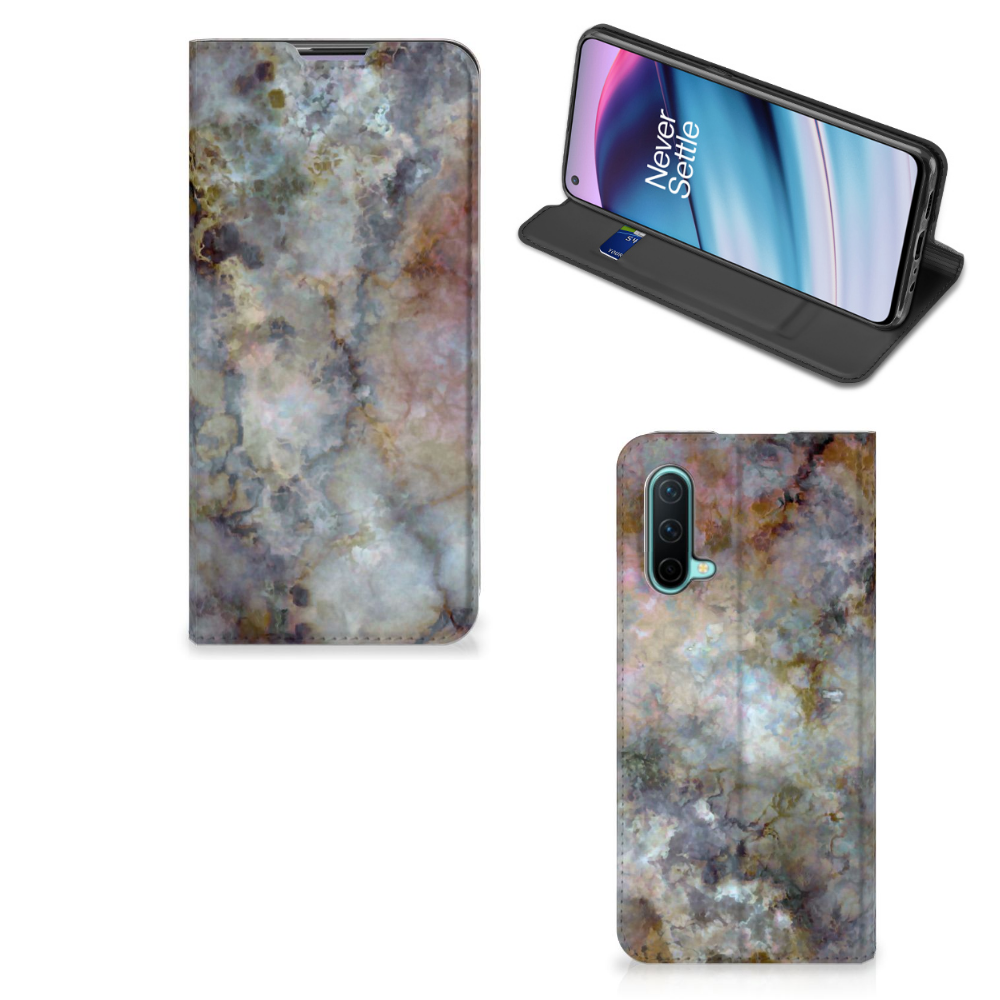 OnePlus Nord CE 5G Standcase Marmer Grijs - B2C Telecom