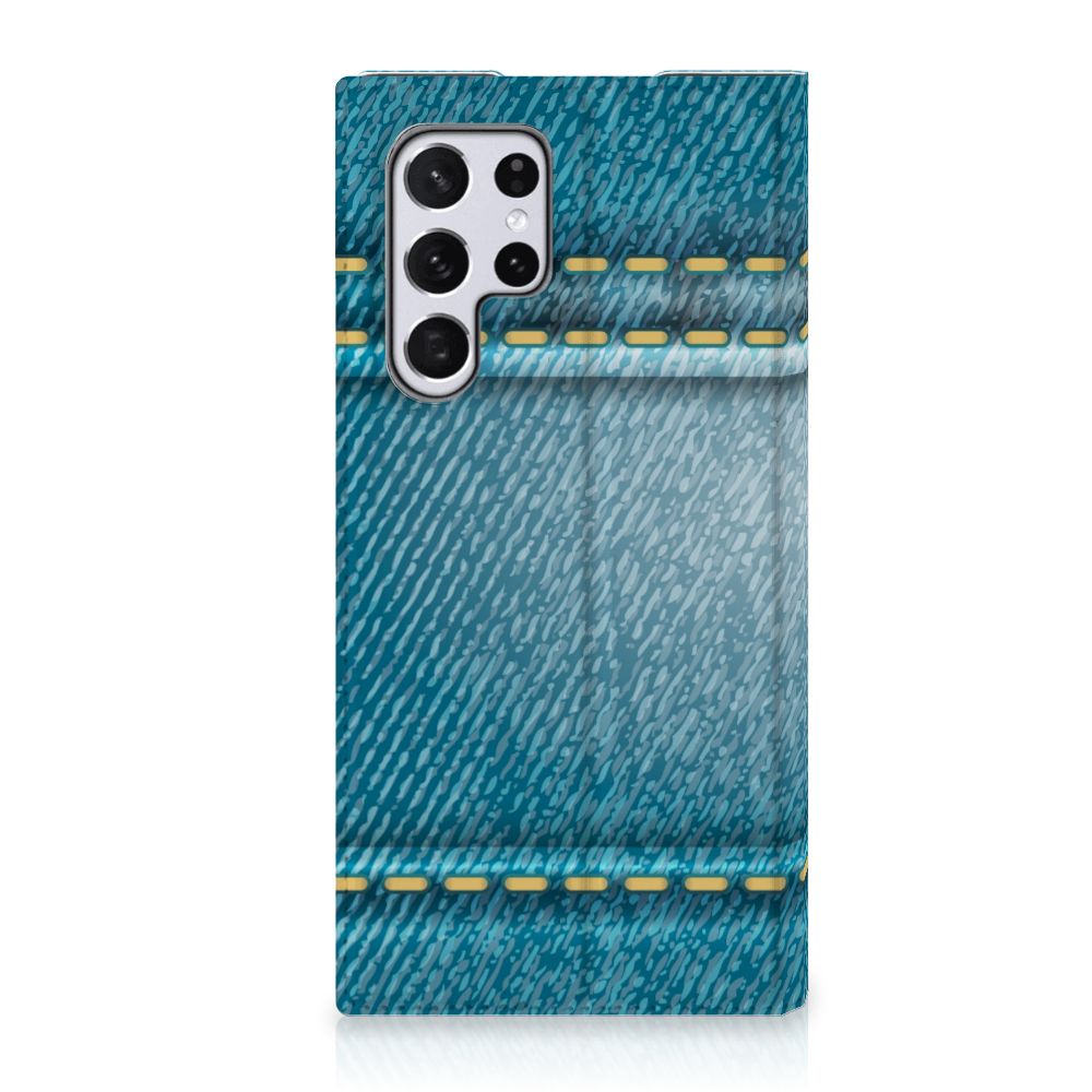 Samsung Galaxy S22 Ultra Hippe Standcase Jeans - B2C Telecom