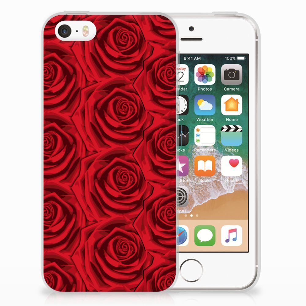 Apple iPhone SE | 5S TPU Case Red Roses