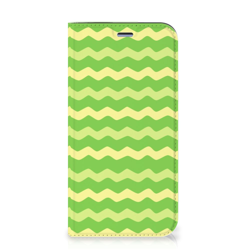 iPhone 12 Mini Hoesje met Magneet Waves Green - B2C Telecom