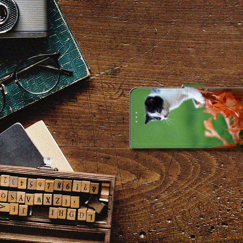 Sony Xperia 10 III Telefoonhoesje met Pasjes Kitten