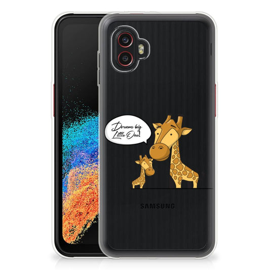 Samsung Galaxy Xcover 6 Pro Telefoonhoesje met Naam Giraffe