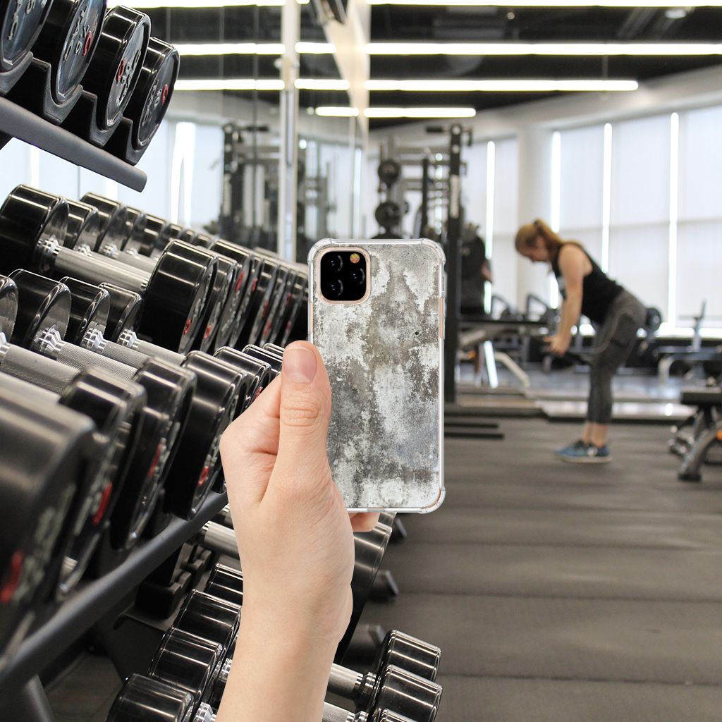 Apple iPhone 11 Pro Anti-Shock Hoesje Beton Print