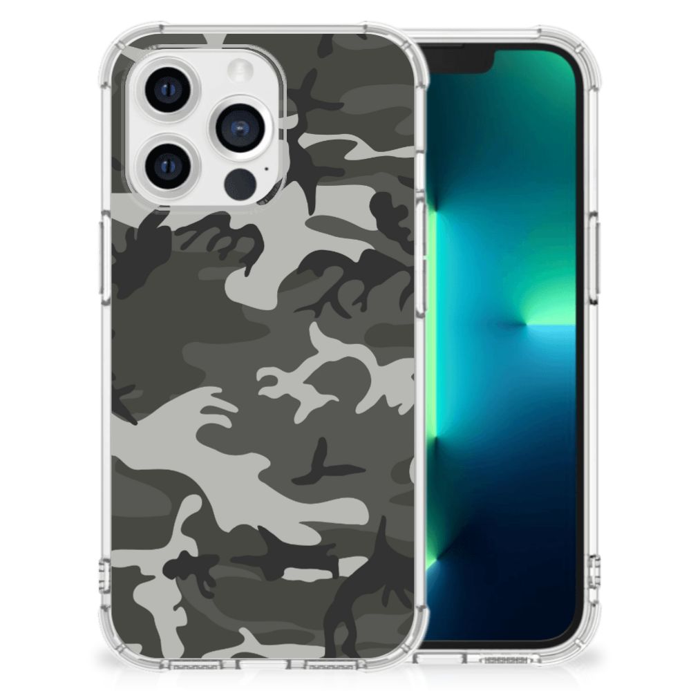 Apple iPhone 13 Pro Doorzichtige Silicone Hoesje Army Light B2C Telecom