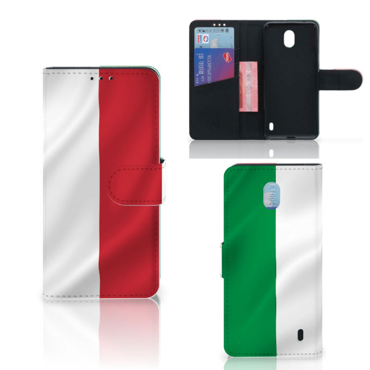 Nokia 1 Plus Bookstyle Case Italië