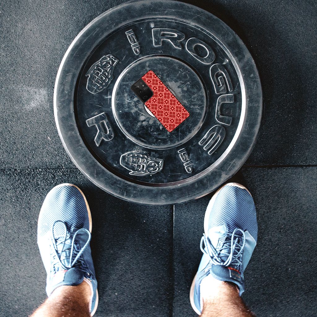 Samsung Galaxy S21 Ultra Back Case Batik Rood B2C Telecom