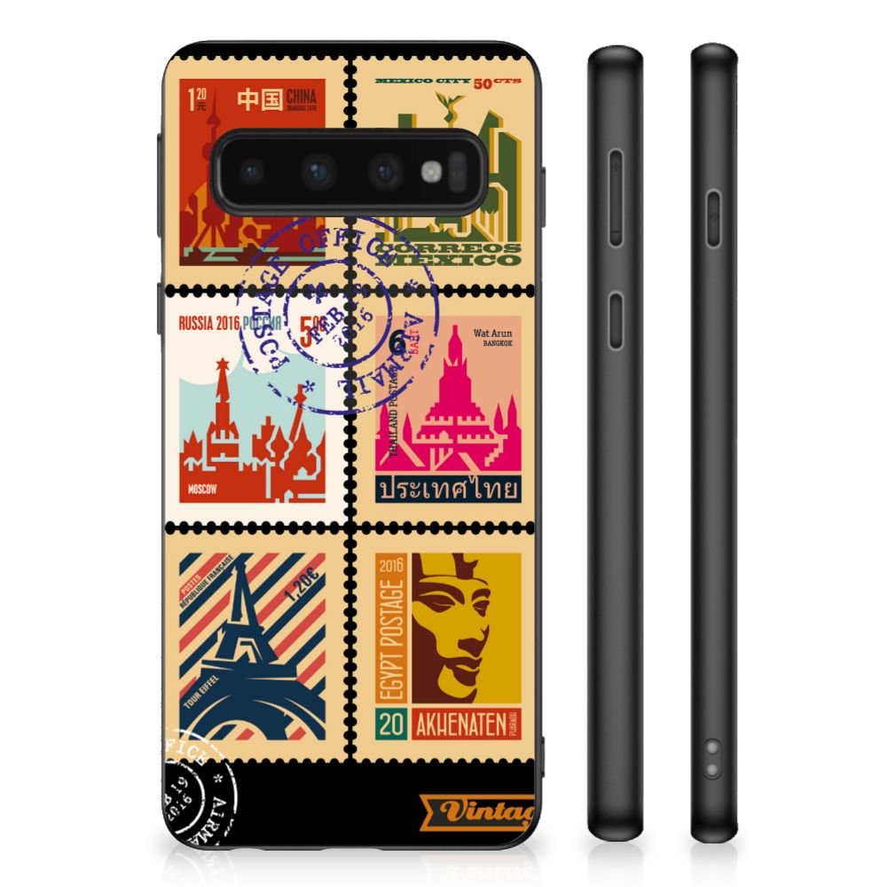 Samsung Galaxy S10 Silicone Hoesje Postzegels B2C Telecom