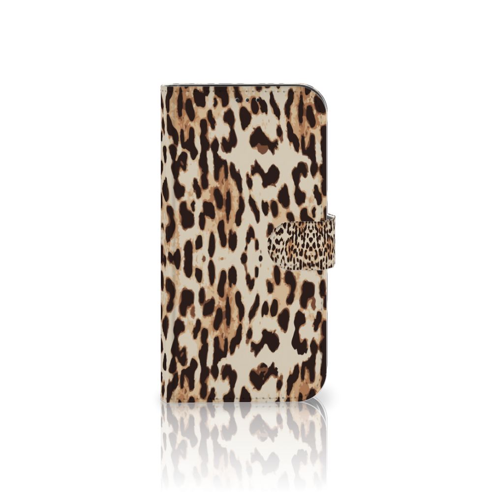 Apple iPhone 12 Pro Max Telefoonhoesje met Pasjes Leopard