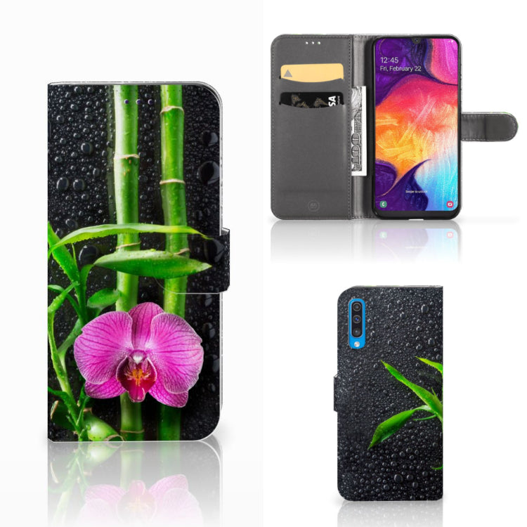 Samsung Galaxy A50 Hoesje Orchidee