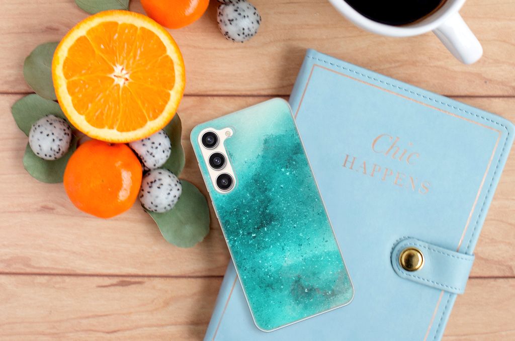 Hoesje maken Samsung Galaxy S23 Plus Painting Blue B2C Telecom